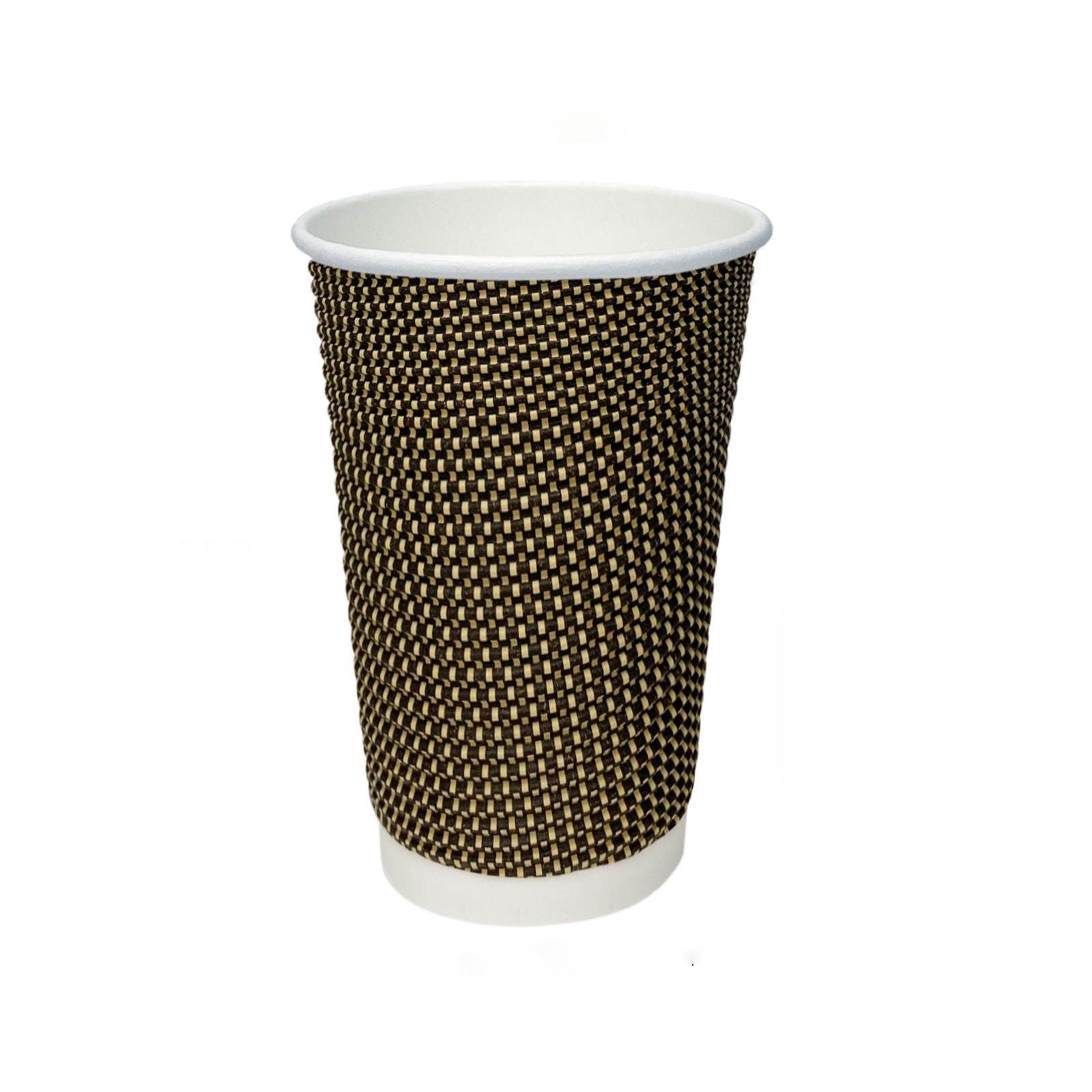 16oz Double layered thickened corrugated paper cup 16oz-Double-layered-thickened-corrugated-paper