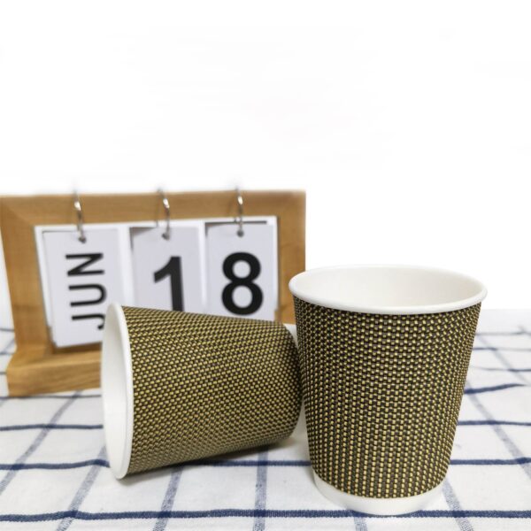 8 oz Double Wall cloth corrugated papercup Coffee Cups