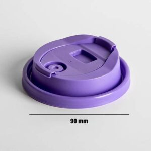 90 caliber purple flip cup lid